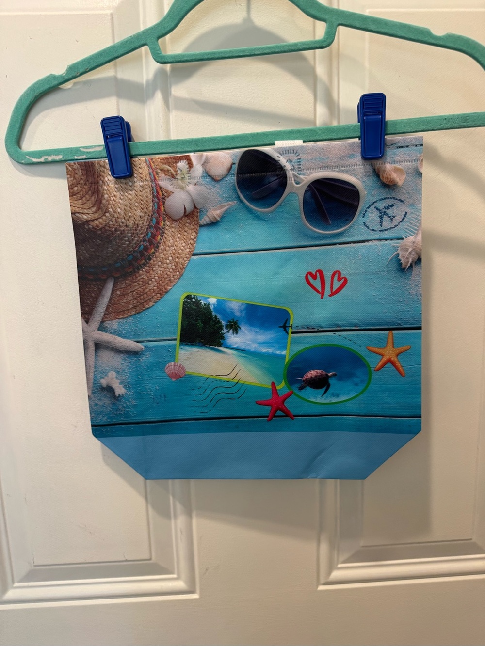 New Beach Scene reusable tote, gift bag
